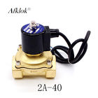 Proof water Brass Normally Closed 220V AC 1-1/2" inch Solenoid Valve