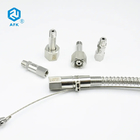 Stainless Steel Braided High Pressure Gas Hose With Cable For Cylinder