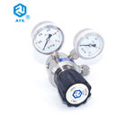High Purity Stainless Steel Pressure Regulator Ones Stage Diaphragm Panel MountingWith Two Gauges
