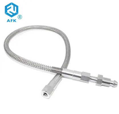 High Pressure Metal Braided Flexible Air Hose With 1/4" Female / Male NPT End Connection