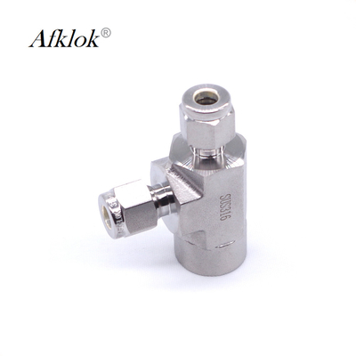 AFK Stainless Steel Tube Fittings OD Connector 3000PSI Female Run Tee 6mm 8mm 10mm